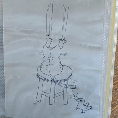 nekotokotoriteiのメニューの猫のイラスト