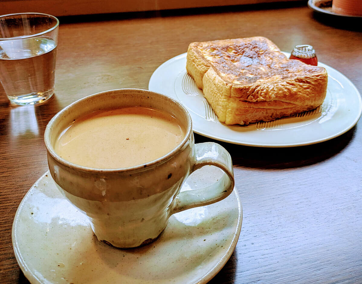 nekotokotoriteiのチャイとフレンチトースト